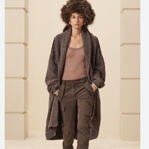 Zara Beautiful Brown Oversized Cardigan